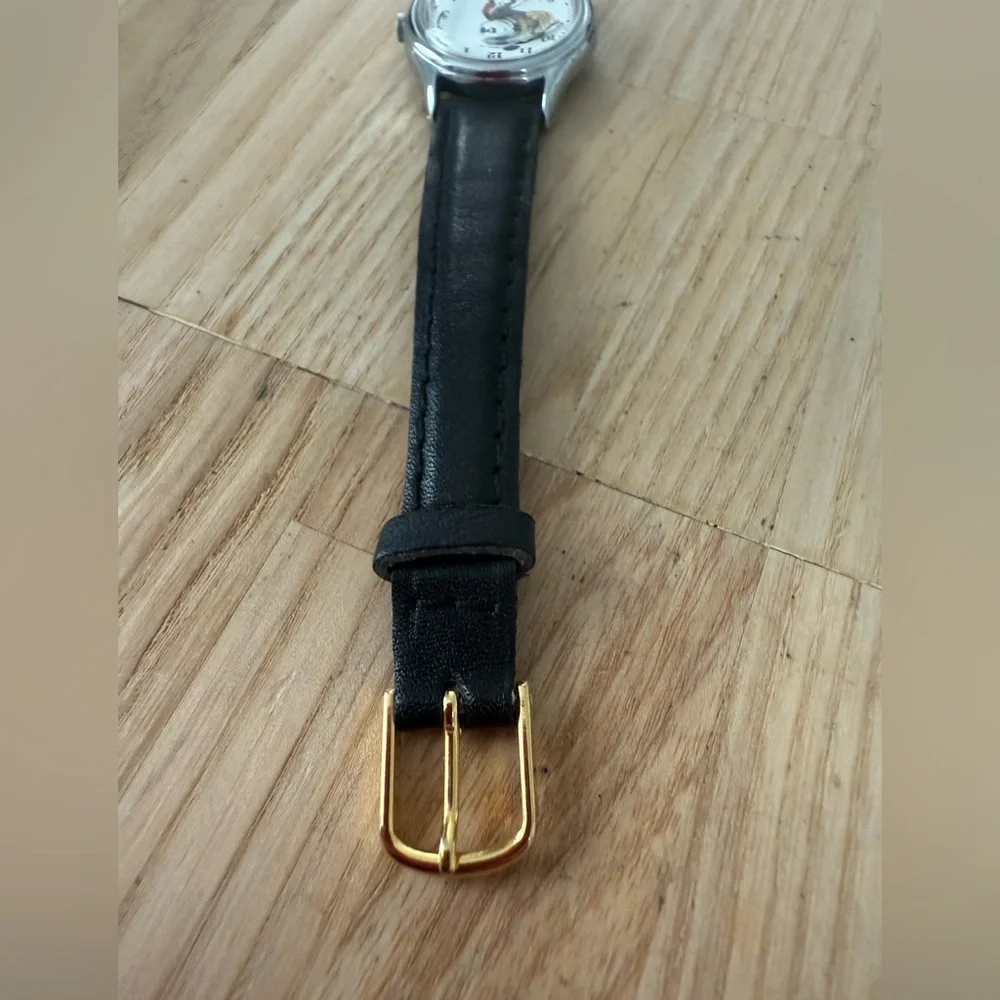 Vintage Lorus Disney Mickey Mouse moving arms watch NEW BATTERY